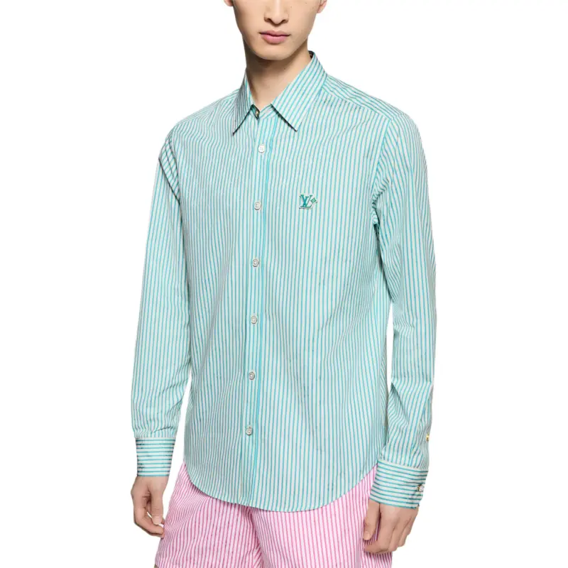 LOUIS VUITTON Monogram Striped Shirt-1