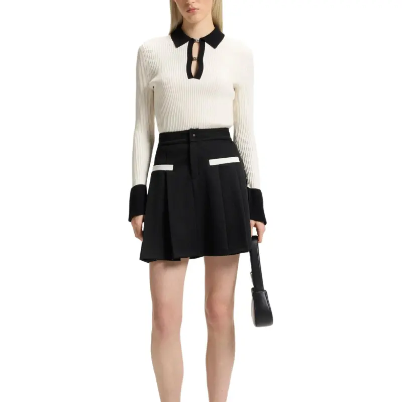 HUGO BOSS Casual Short Skirts Women's Black-1