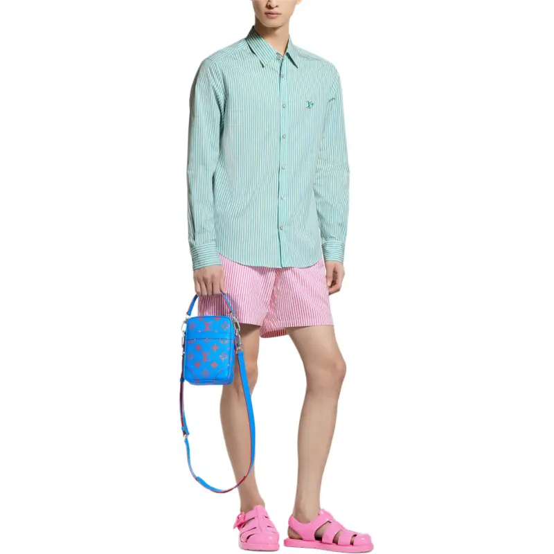LOUIS VUITTON Monogram Striped Shirt-4