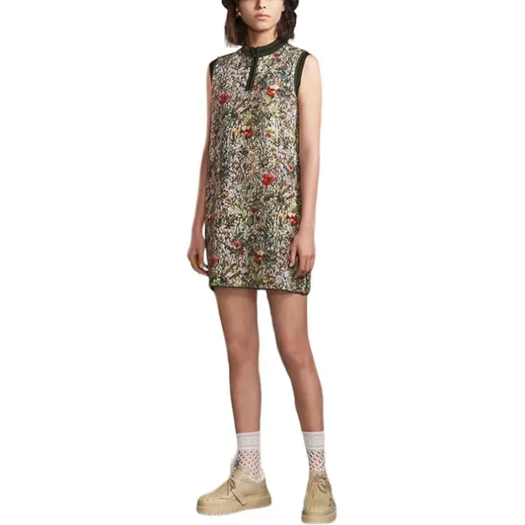 DIOR Dior Quarterly New Products Sleeveless Dress Women's Multicolor-2