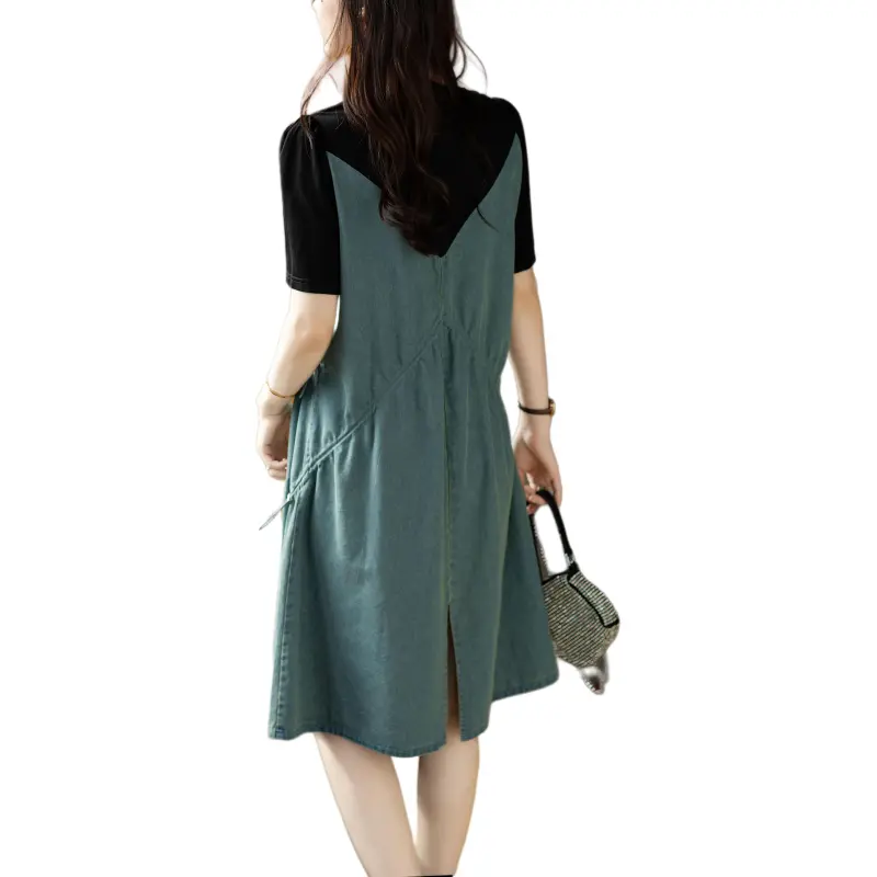 PIERRE CARDIN Short Sleeved Dress Women's Uniform Blue-1