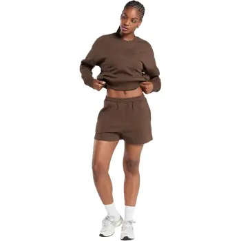 GYMSHARK Rest Day Sweats Oversized Crew Sweatshirt Women's Brown Mudstone Gray