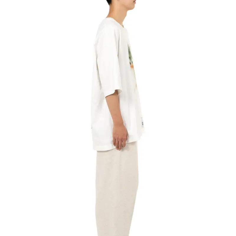 Maison Mihara Yasuhiro Leon print Distressed T shirt-4