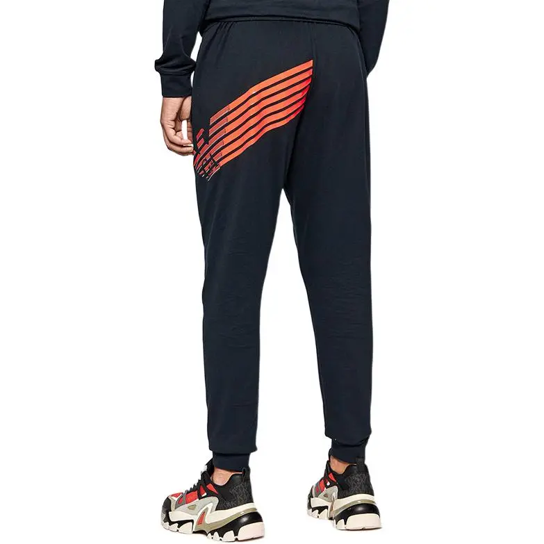 EMPORIO ARMANI Knitted Sweatpants Men Night Blue-3