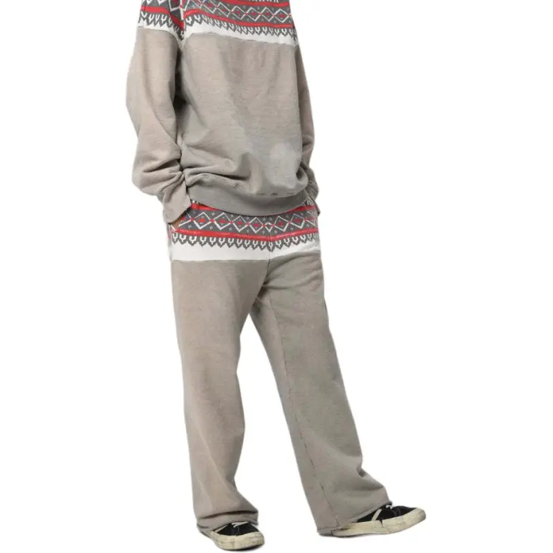 Bowwow SS25 SNOW FLAKE SWEAT PANTS Knitted Sweatpants Unisex-5