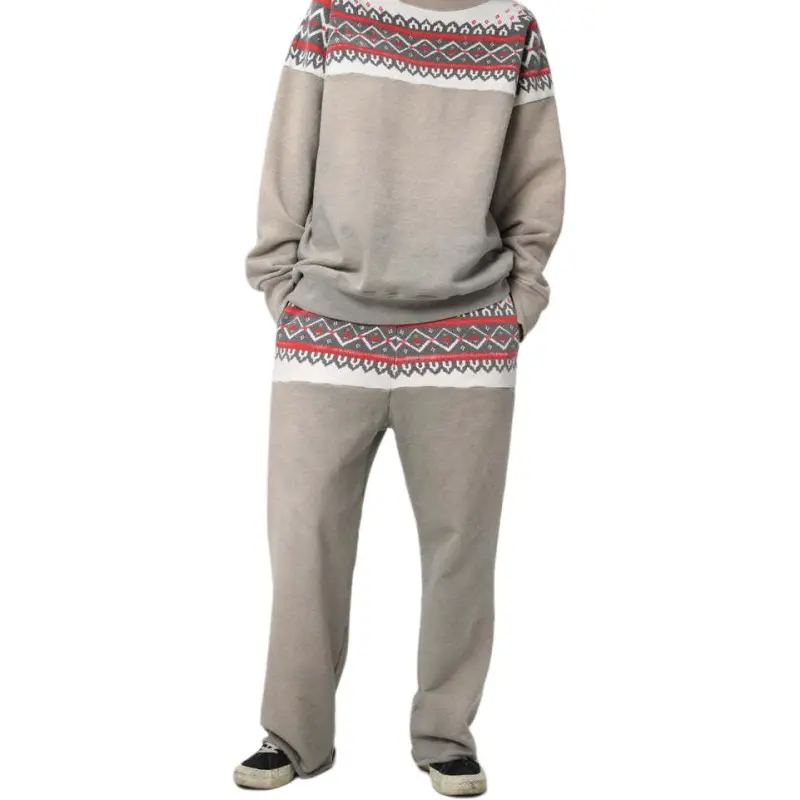 Bowwow SS25 SNOW FLAKE SWEAT PANTS Knitted Sweatpants Unisex-4