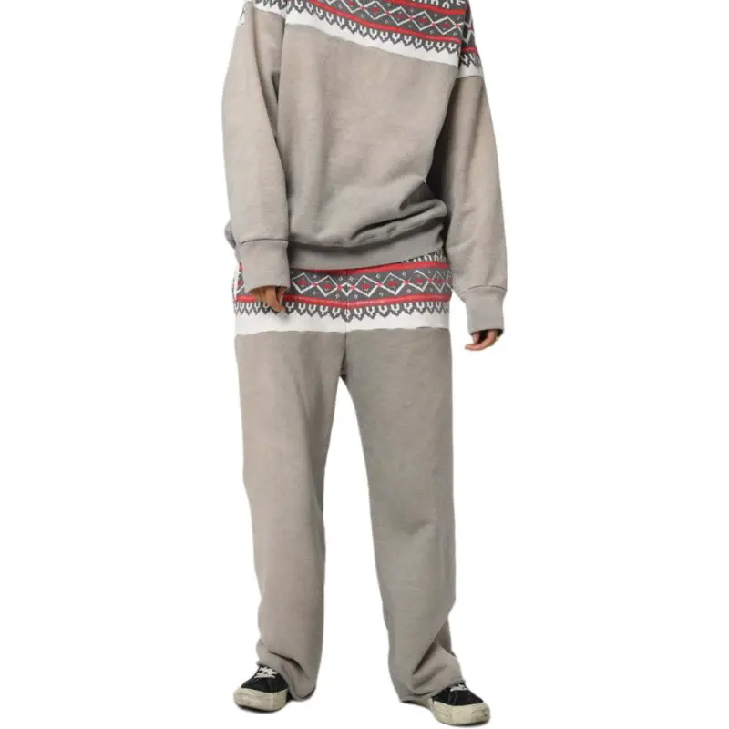 Bowwow SS25 SNOW FLAKE SWEAT PANTS Knitted Sweatpants Unisex-7