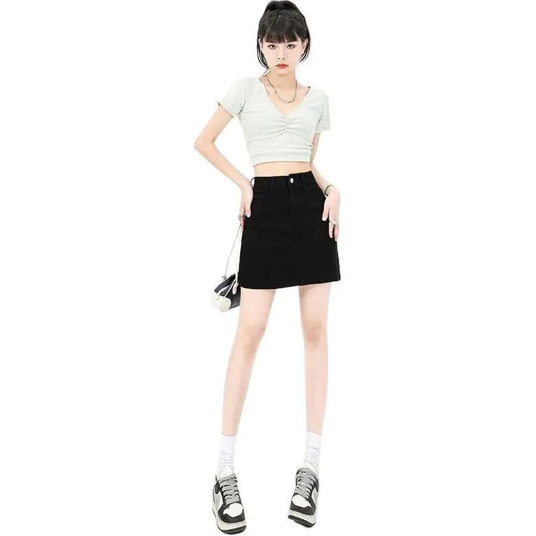 7 SEVFUN Denim Short Skirts Women's-7