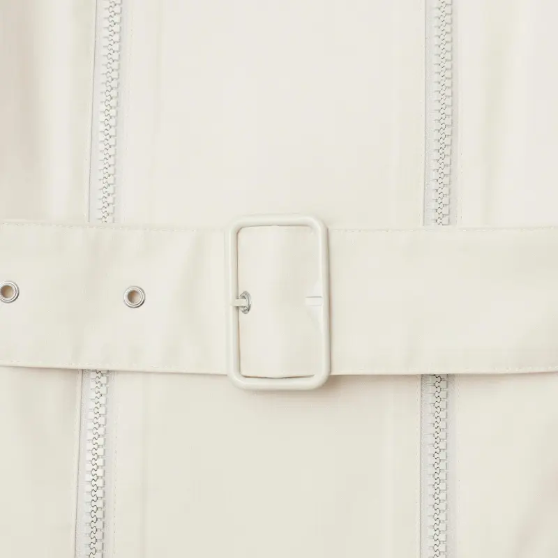 Burberry Belted Waist Zipped Trench Coat-4