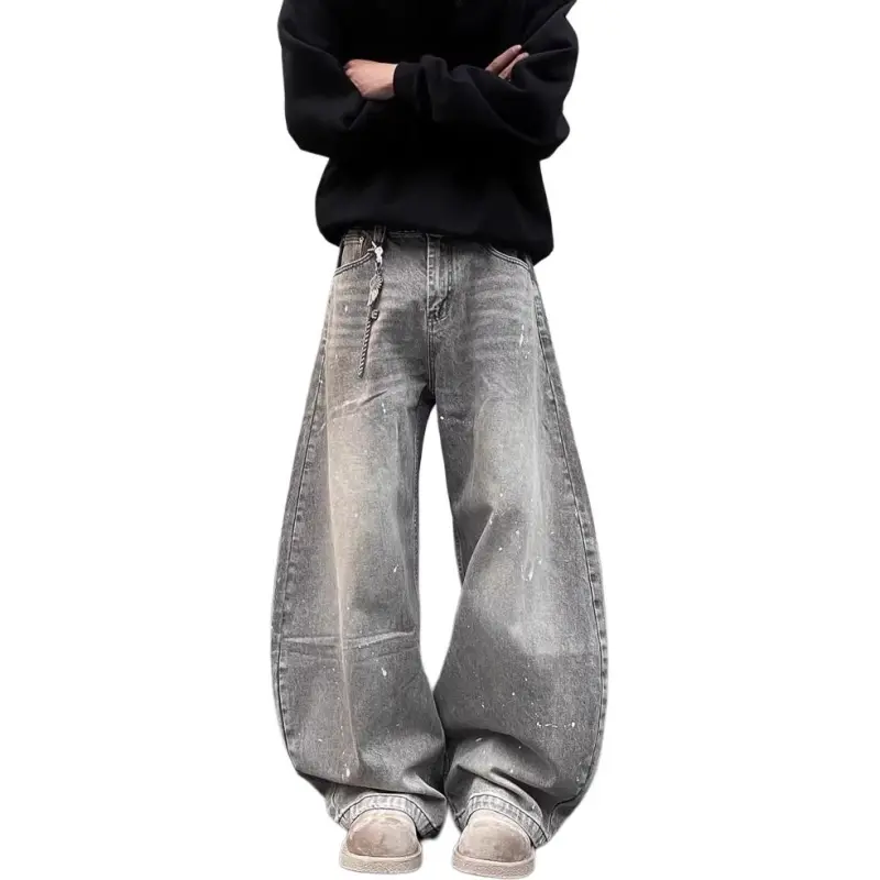 DUATOGE Jeans Men Smoke Gray -3