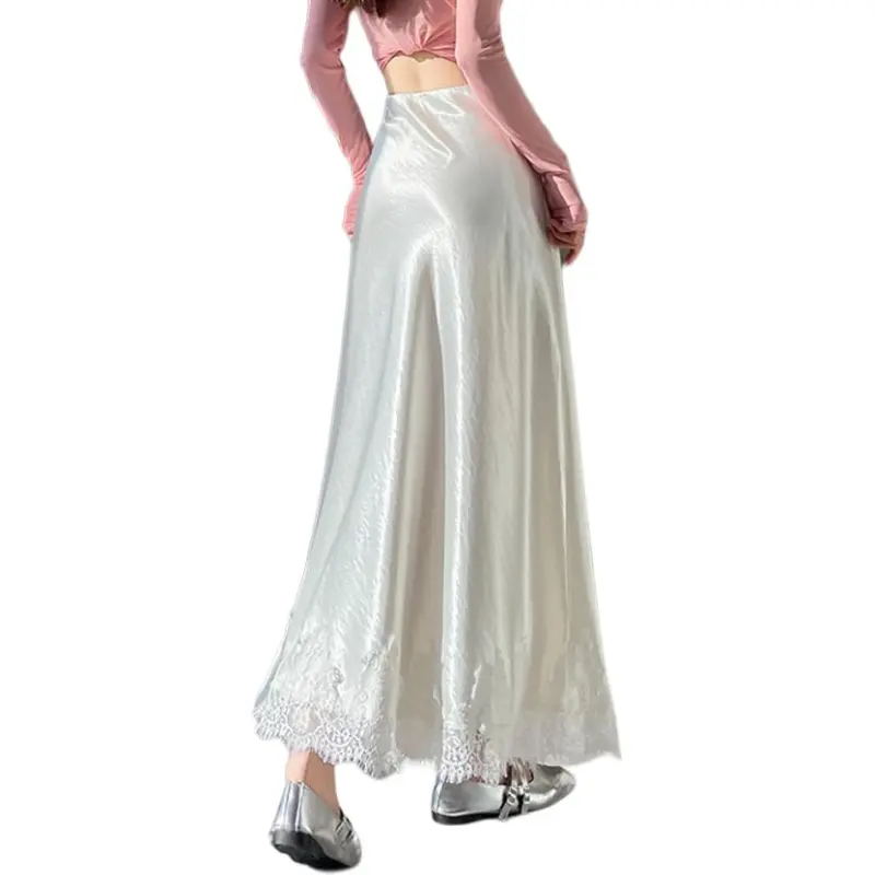Oudifu Casual Long Skirt Women's-4