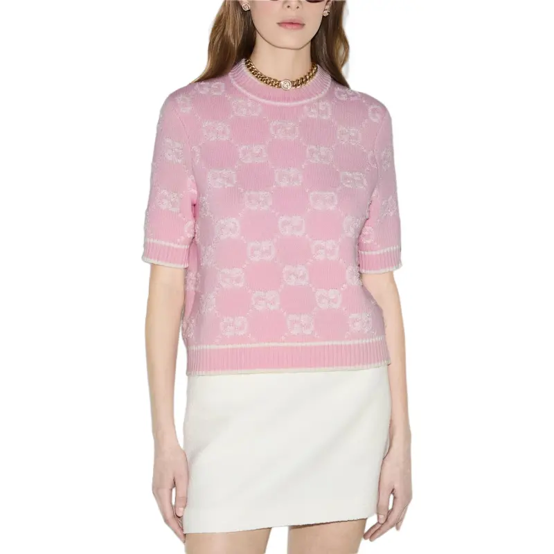GUCCI Gg Jacquard Knitted Top-1
