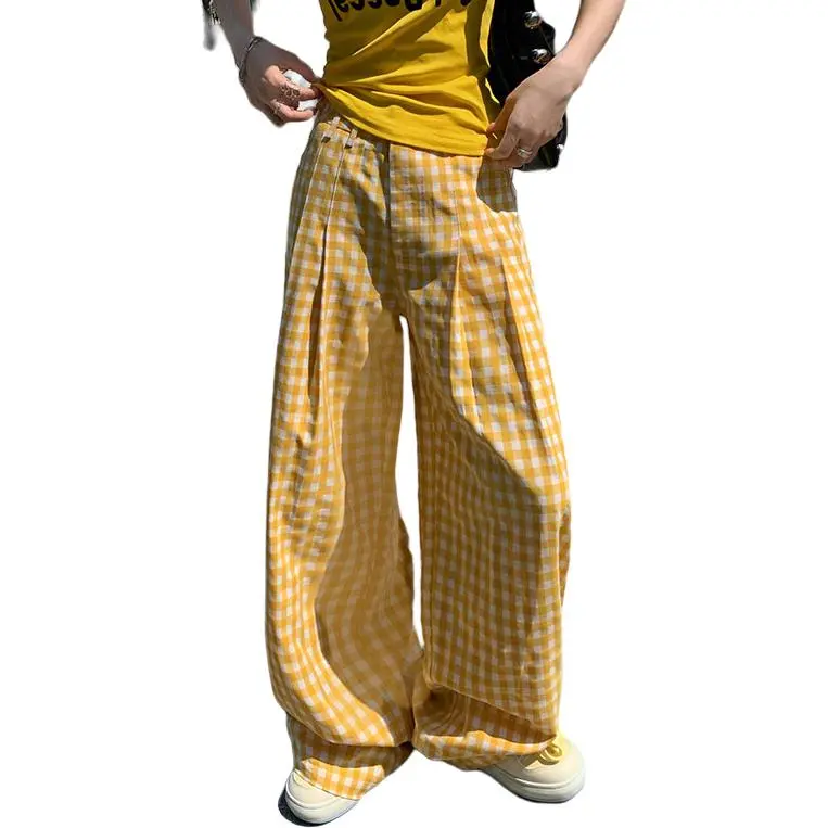 Kazakhstan Casual Pants Women's Yellow-2