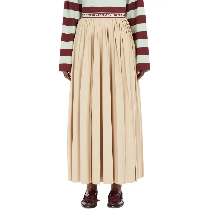 WEEKEND MaxMara Bleu Pleated Skirt-1