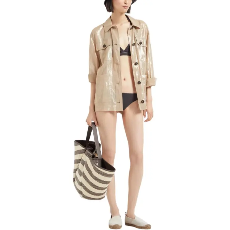 Brunello Cucinelli Swimming Shorts Women's Brown-3