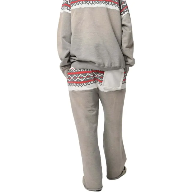 Bowwow SS25 SNOW FLAKE SWEAT PANTS Knitted Sweatpants Unisex-8