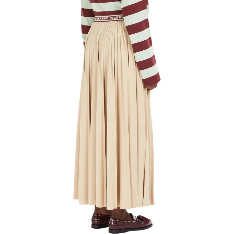 WEEKEND MaxMara Bleu Pleated Skirt-2