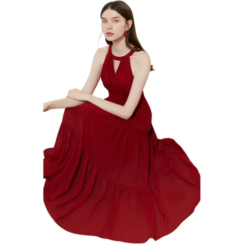 DPLAY Sleeveless Dresses Women's Jam Red-4