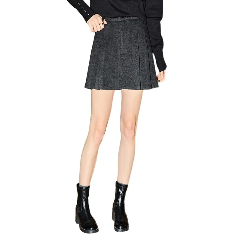 KUHNMARVIN Casual Short Skirts Women's Dark Gray-3
