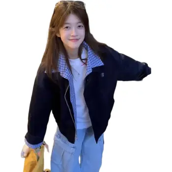 Mu Xiao Xin Jackets Coats Women's Navy Blue