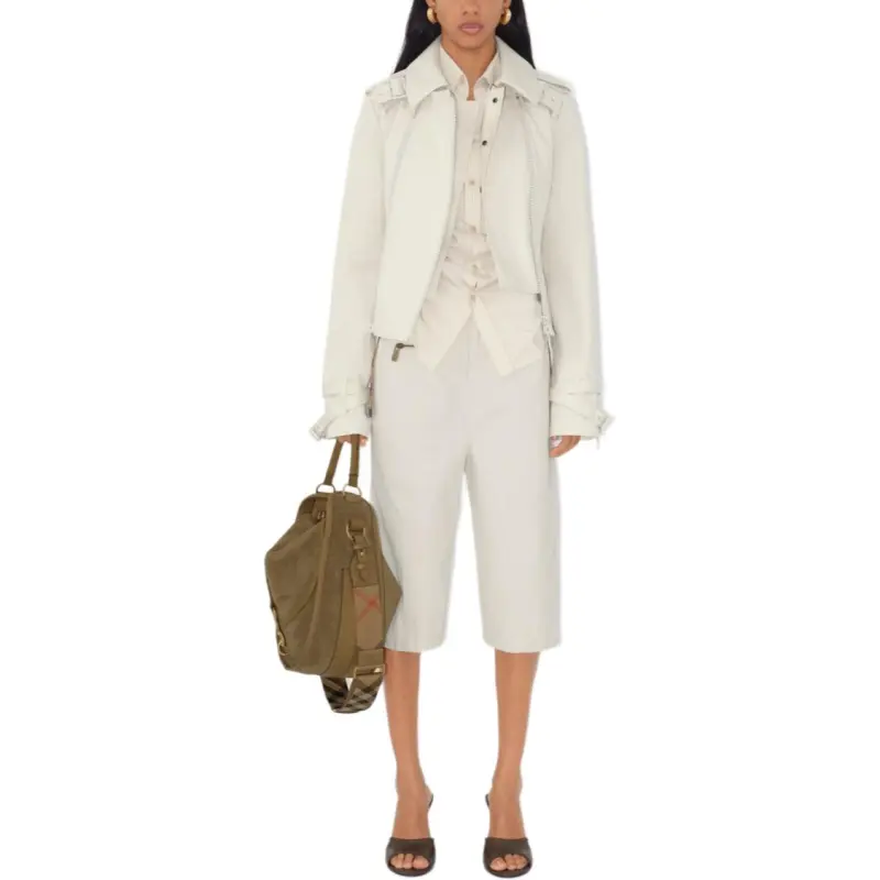 Burberry Belted Waist Zipped Trench Coat-1