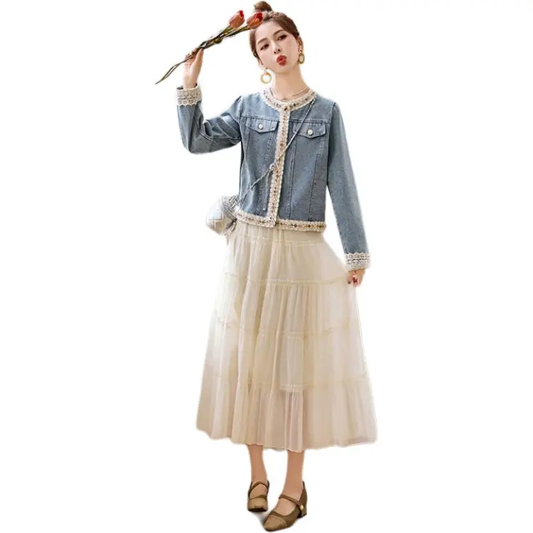 PIERRE CARDIN Denim Jacket Women's Image Color-4