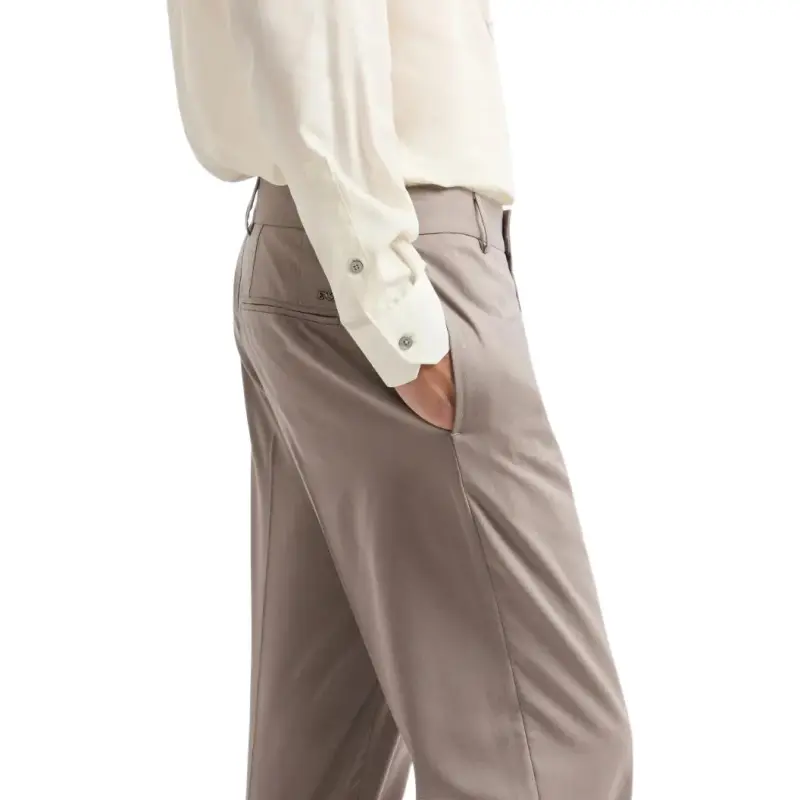 EMPORIO ARMANI Lightweight Virgin Wool blend Twill Chinos-4
