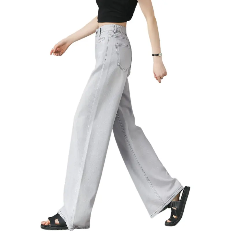 Weixi Jeans Women's Silver Gray-6