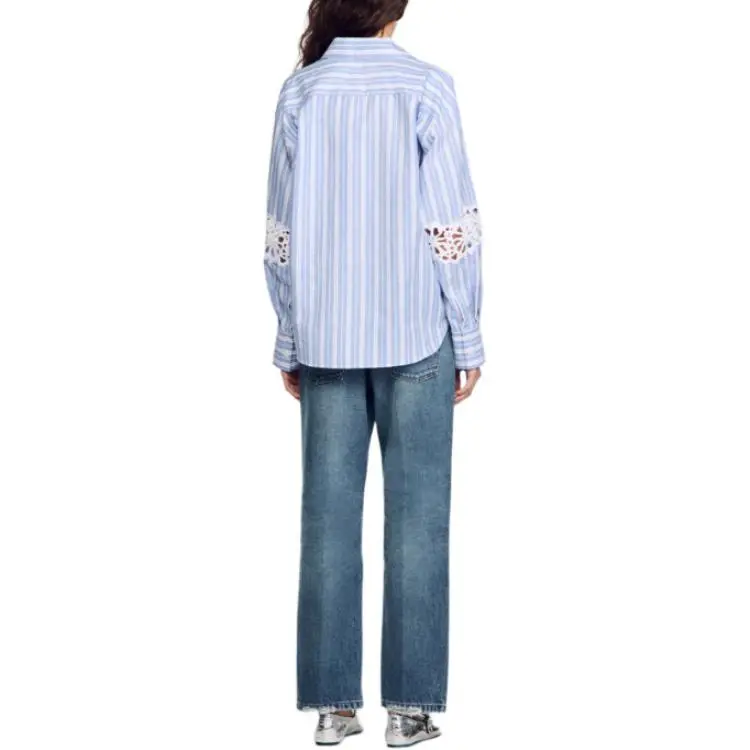 Sandro Organic Cotton linen Shirt-2