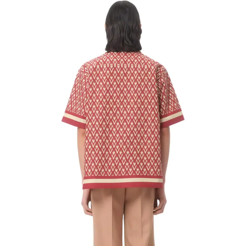 Valentino Shirts Men Red-2