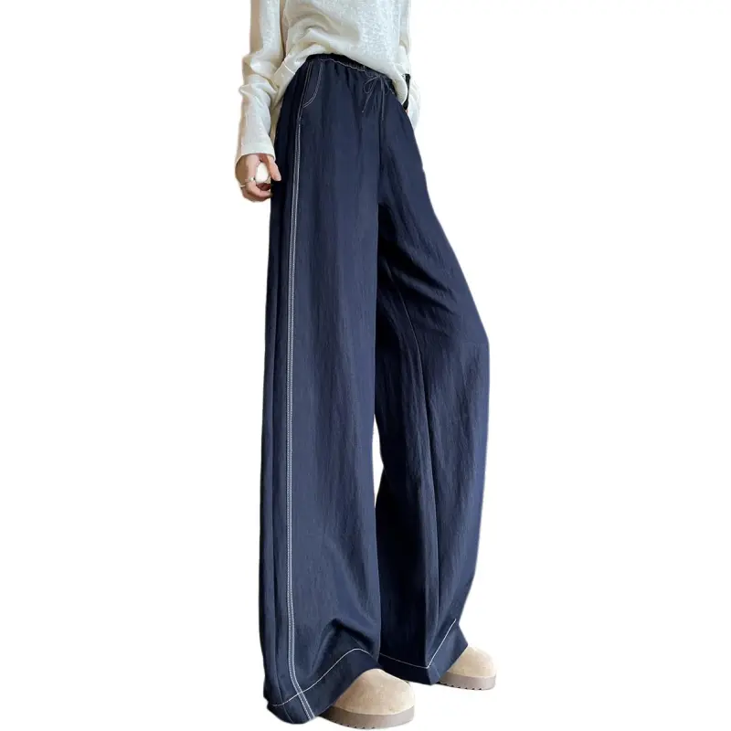 Weixi Casual Pants Women's Dark Blue-3