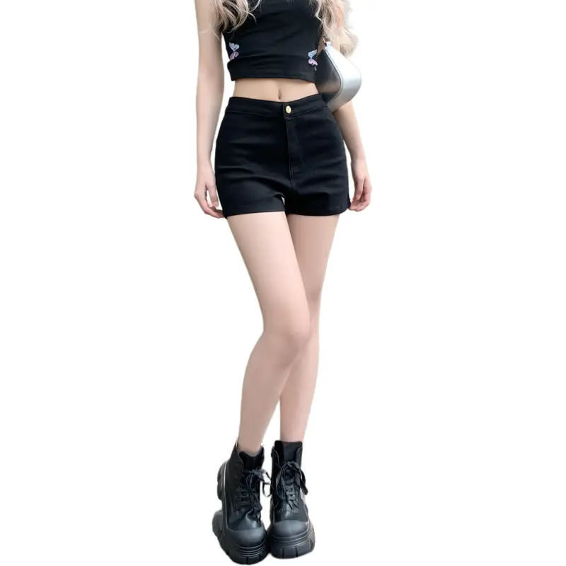 Mu Xiao Xin Denim Shorts Women's-2