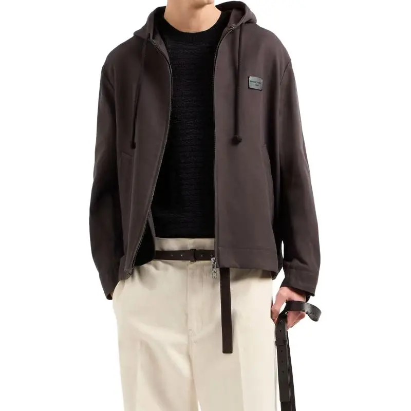 EMPORIO ARMANI Asv Lyocell blend Jumper With Lettering Intarsia-4