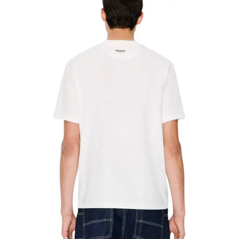 KENZO Boke Flower Embroidered Crew Neck T Shirt-3