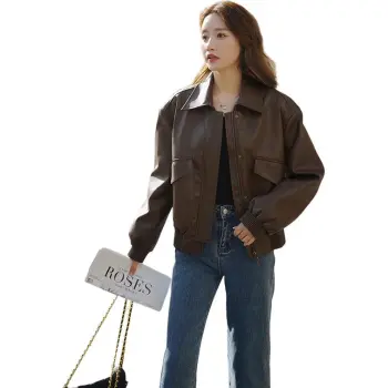 Fele.d Leather Jacket Women's Image Color