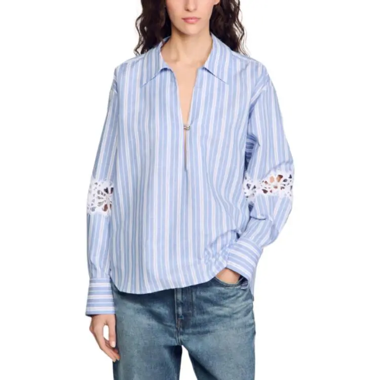 Sandro Organic Cotton linen Shirt-1