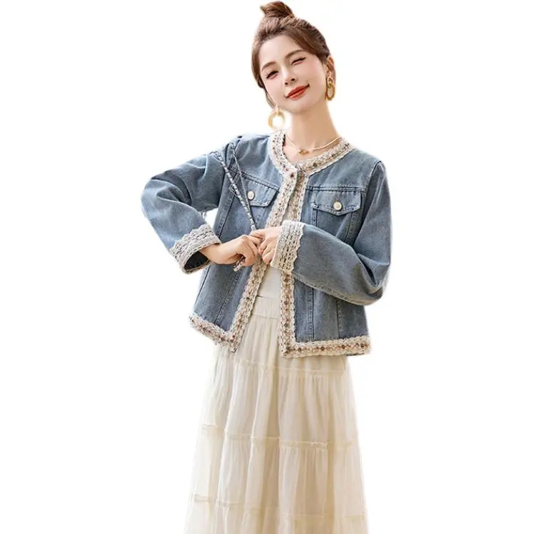 PIERRE CARDIN Denim Jacket Women's Image Color-5