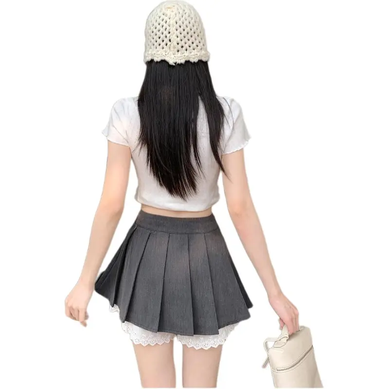 Mu Xiao Xin Casual Short Skirts Women's-5