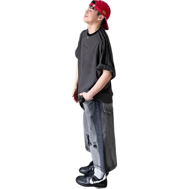 CORNILOT Denim Shorts Unisex Black-5