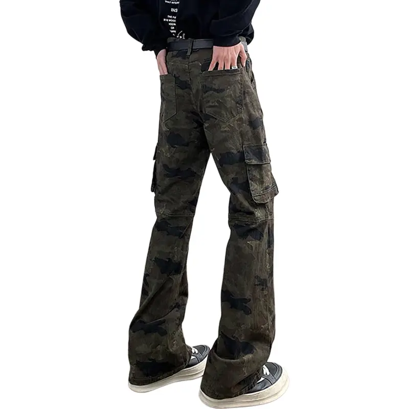 NOME Casual Pants Unisex Jungle Camouflage-1