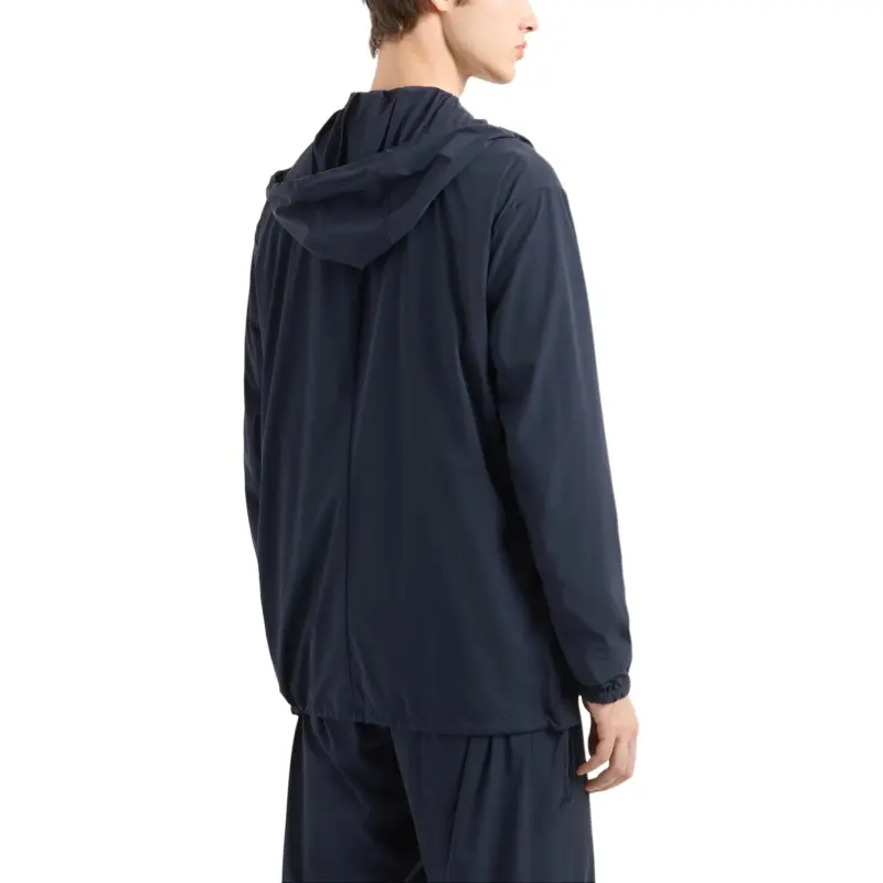 EMPORIO ARMANI Single breasted Hooded Blazer In Stretch Nylon-2