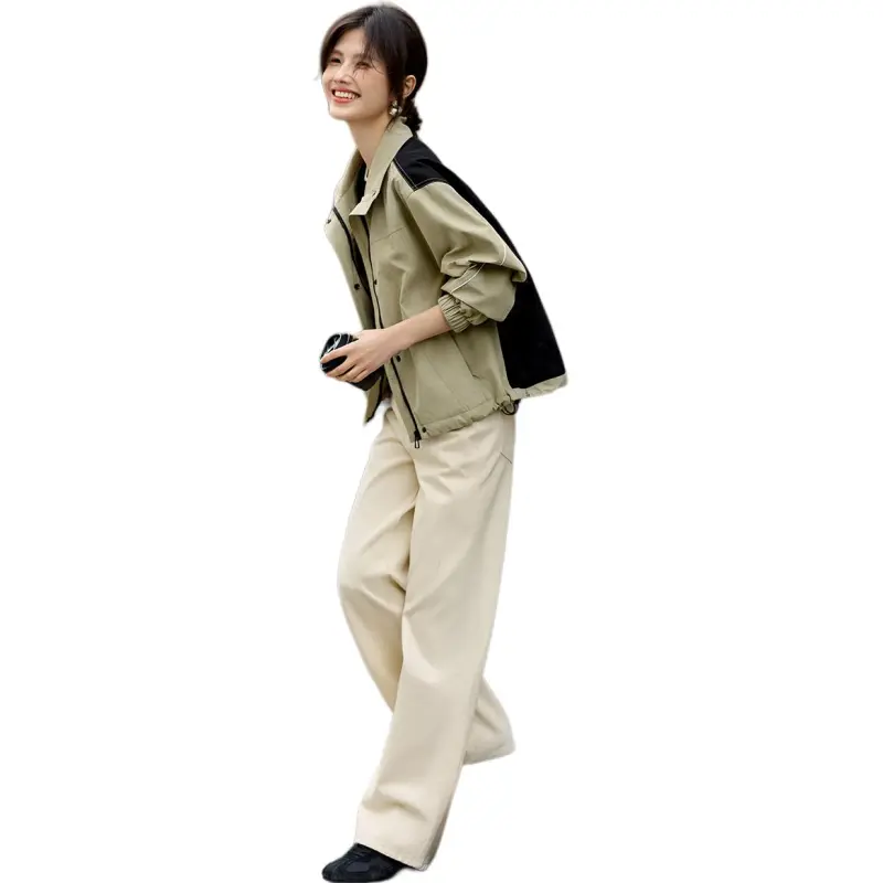 XWI Jackets & Coats Women's Khaki & Black-3