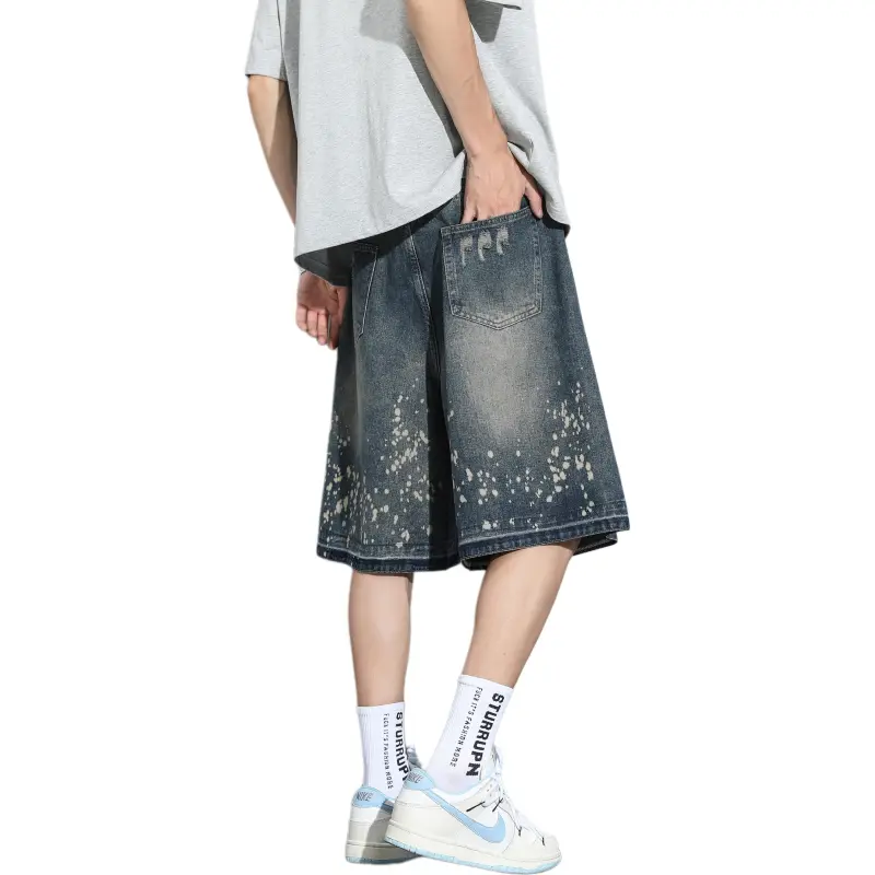 7 SEVFUN Denim Shorts Unisex Vintage Blue-1