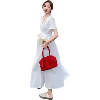 TEME Short Sleeved Dress Women's White