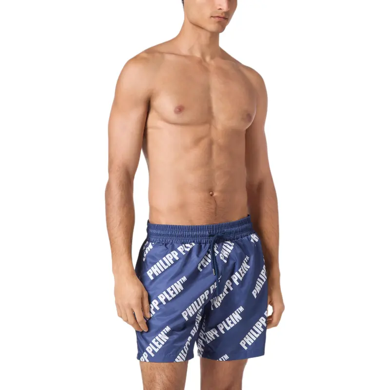 PHILIPP PLEIN Logo print Swim Shorts-1