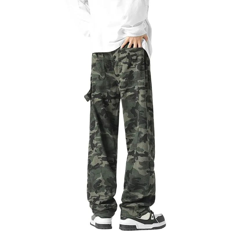 WOOG2005 Jeans Unisex Army Green-3