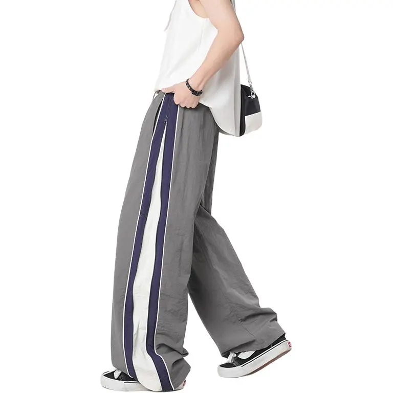 HOKLV Casual Pants Unisex Black-9