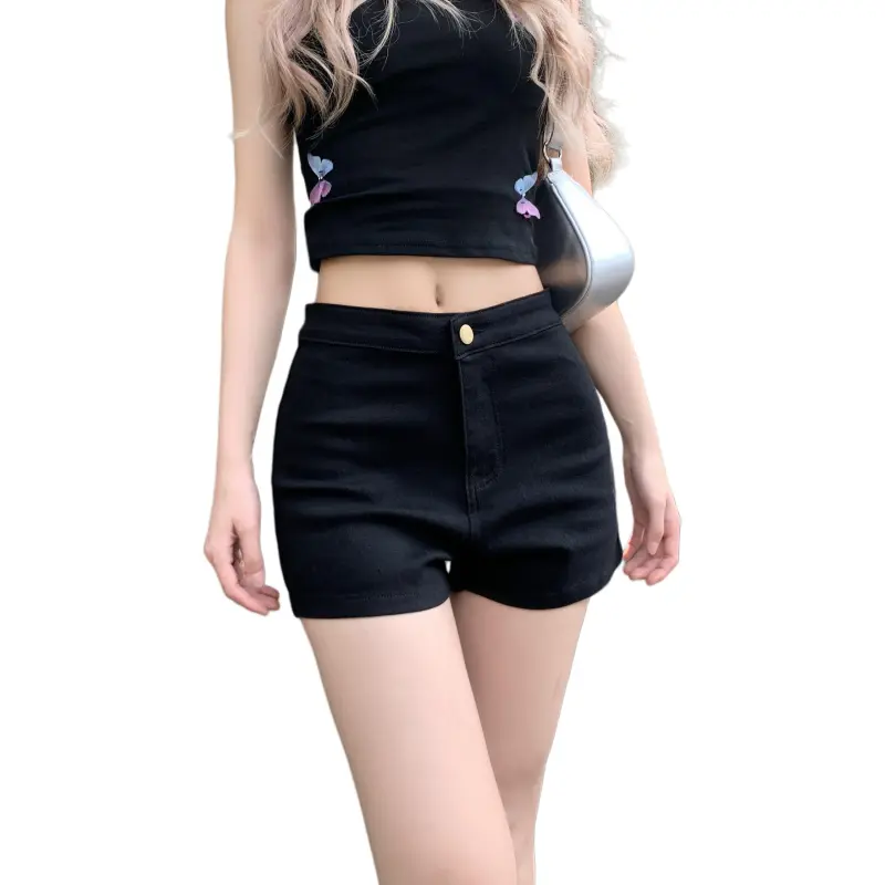 Mu Xiao Xin Denim Shorts Women's-3