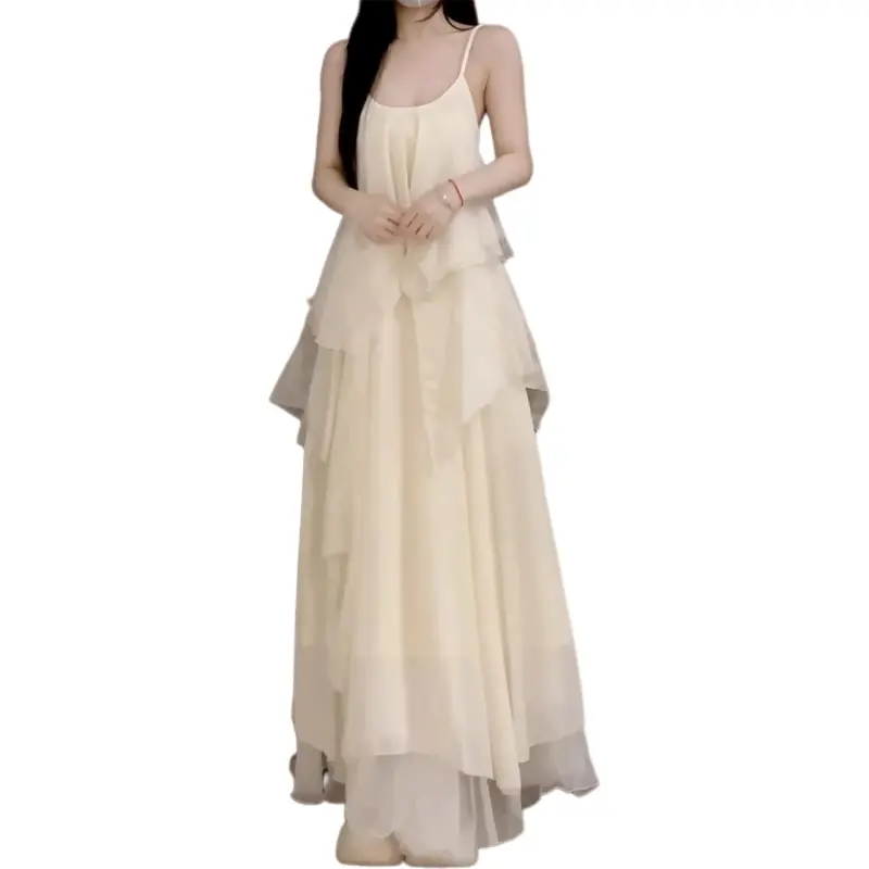 GOSO Slip Dresses Women's White-1