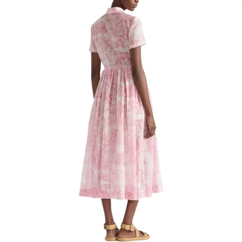 DIOR Short Sleeved Dress Women's-3